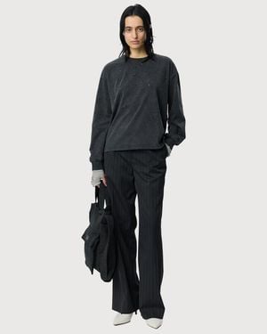 mfpen Cropped Relaxed Ls Tee - Black
