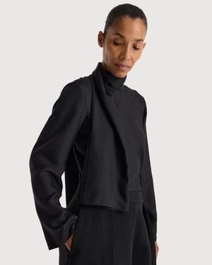 Rohe Silk Foulard Top - Black