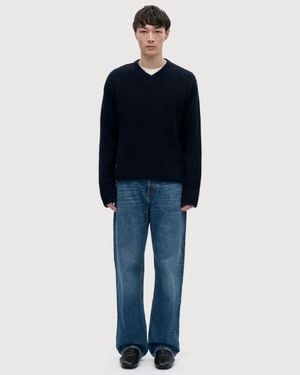 BERNER KUHL V Neck Kid Mohair - Blue