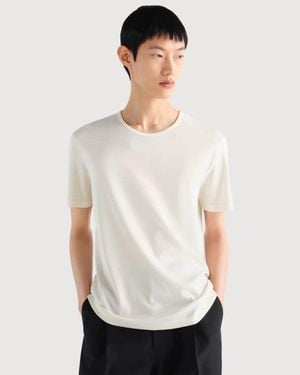 Lemaire U-Neck Tee - White