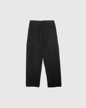 Arpenteur Lux P Garment Dyed Unlined Pants - White