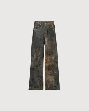 Séfr Over-Dyed Back Slit Jeans - Multicolor