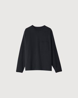 Lemaire Boxy Long Sleeve Tee - Blue