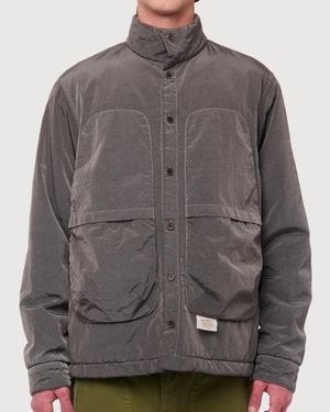 RANRA Epitome Canvas Nylon Padded Overshirt - Gray