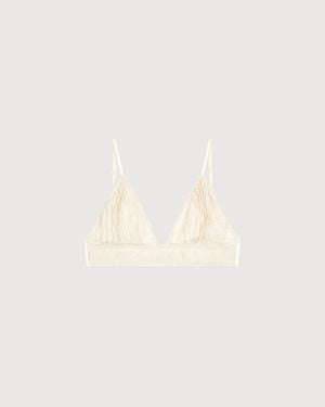 OPEN YY Yy Crinkled Bralette - White