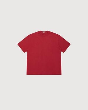 A.PRESSE Vintage Light Weight T-Shirt - Red