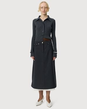 mfpen Rivet Vent Skirt - Blue