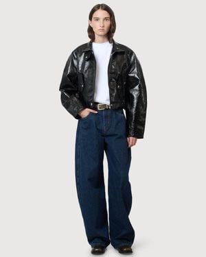 Séfr Iris Leather Jacket - Black
