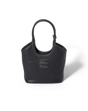 Miu Miu Ivy Leather Bag - Black