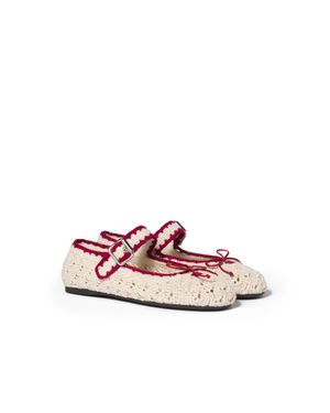 Miu Miu Crochet Ballerinas - Pink