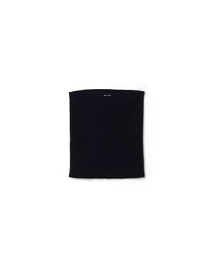 Miu Miu Cotton Knit Tube Top - Black
