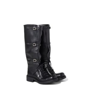 Miu Miu Leather Boots - Black