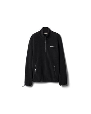 Miu Miu Fleece Sweatshirt - Black
