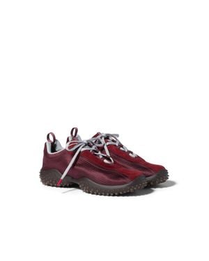 Miu Miu Bubble Technical Fabric And Suede Trainers - Purple
