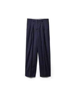 Miu Miu Pinstriped Trousers - Blue