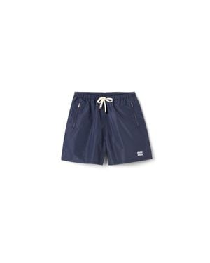Miu Miu Technical Fabric Bermudas - Blue