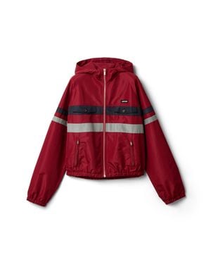 Miu Miu Technical Fabric Blouson Jacket - Red