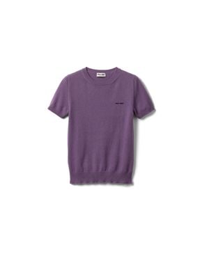 Miu Miu Cashmere Jumper - Purple