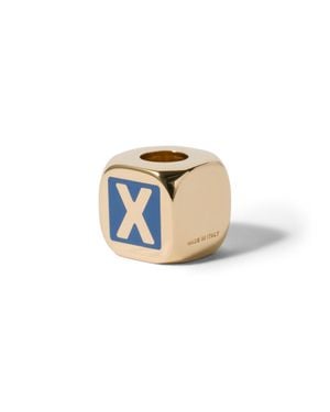 Miu Miu Enamelled Metal Dice Charm - White