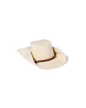 Miu Miu Drill Cowboy Hat - White