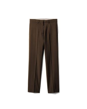 Miu Miu Superfine Wool Trousers - Brown