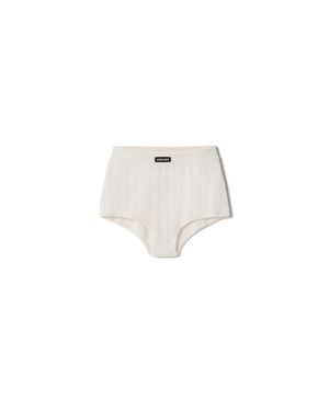 Miu Miu Cashmere And Silk Shorts - White