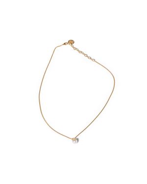 Miu Miu Metal And Pearl Necklace - Metallic