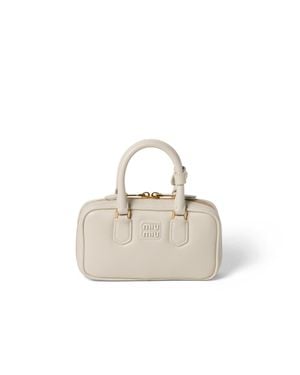 Miu Miu Arcadie Leather Mini-Bag - White