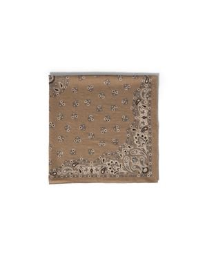 Miu Miu Printed Wool And Cashmere Scarf - Brown