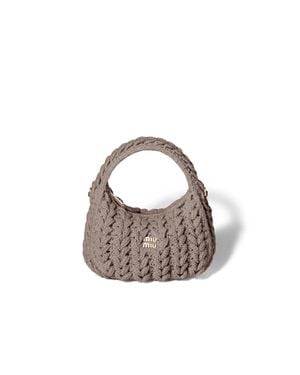 Miu Miu Wander Shetland Wool Bag - Multicolour