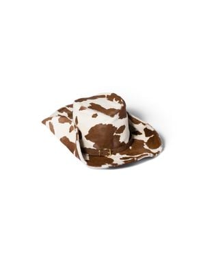Miu Miu Printed Leather Cowboy Hat - Multicolour