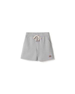 Miu Miu Cotton Fleece Bermudas - Grey