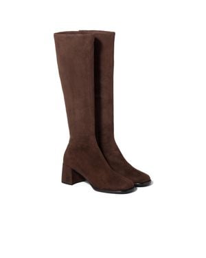 Miu Miu Suede Boots - Brown