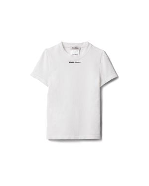Miu Miu Seamless T-Shirt - White