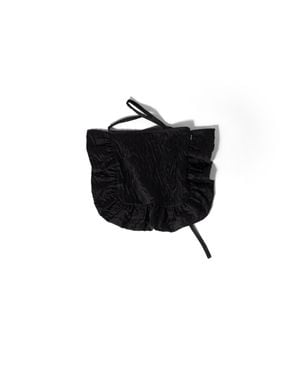 Miu Miu Cloqué Duchesse Apron - Black
