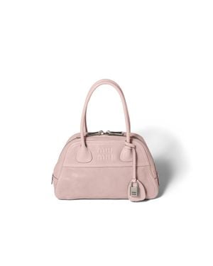 Miu Miu Vivant Nappa Leather Bag - Pink