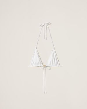 Miu Miu Jersey Bra - Natural