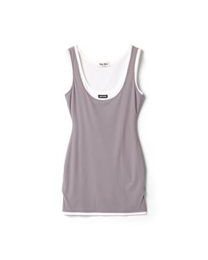 Miu Miu Stretch Jersey Mini-Dress - Purple