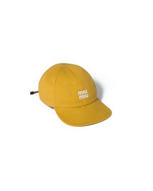 Miu Miu Denim Baseball Cap - Yellow