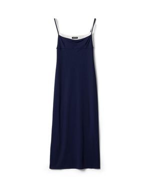Miu Miu Stretch Jersey Midi Dress - Blue