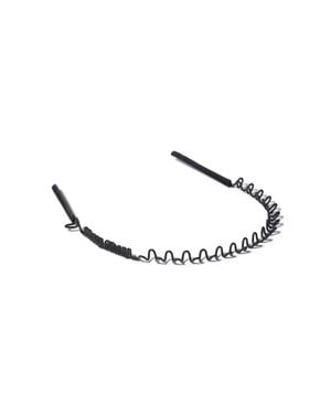 Miu Miu Metal And Leather Headband - Metallic