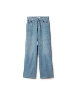 Miu Miu Chambray Pants - Blue
