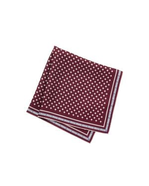 Miu Miu Printed Twill Scarf - Red