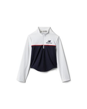 Miu Miu Stretch Technical Jersey Top - Blue