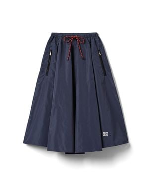 Miu Miu Technical Fabric Skirt - Blue