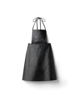 Miu Miu Leather Apron - Black