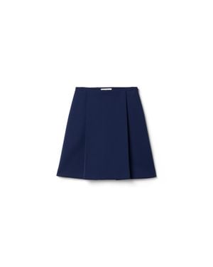 Miu Miu Technical Jersey Mini Skirt - Blue