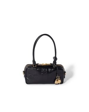 Miu Miu Beau Shiny Leather Mini-Bag - Black