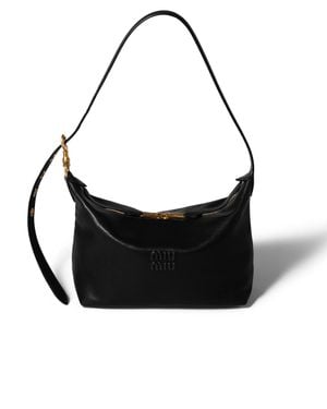 Miu Miu Spirit Nappa Leather Bag - Black