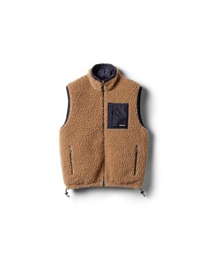 Miu Miu Teddy Down Vest With Technical Pongé - Brown